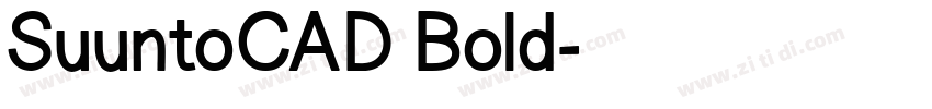 SuuntoCAD Bold字体转换
